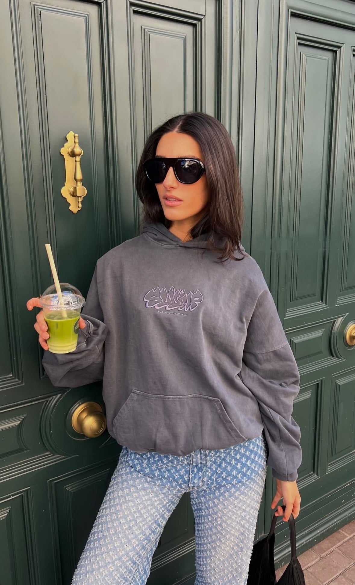 OG LOGO HOODIE DUSTY BLUE